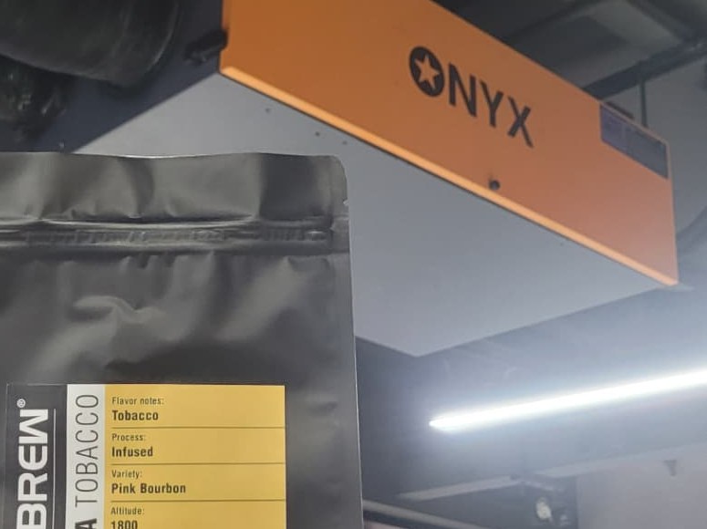ONYX ducted dehumidifier and Goldbrew coffee packaging at the Dubai facility
