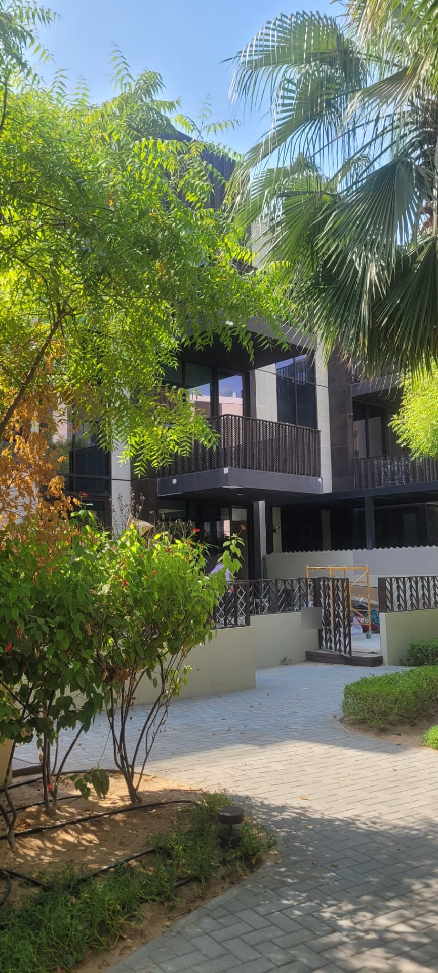 Exterior of the villa development where the system was installed.