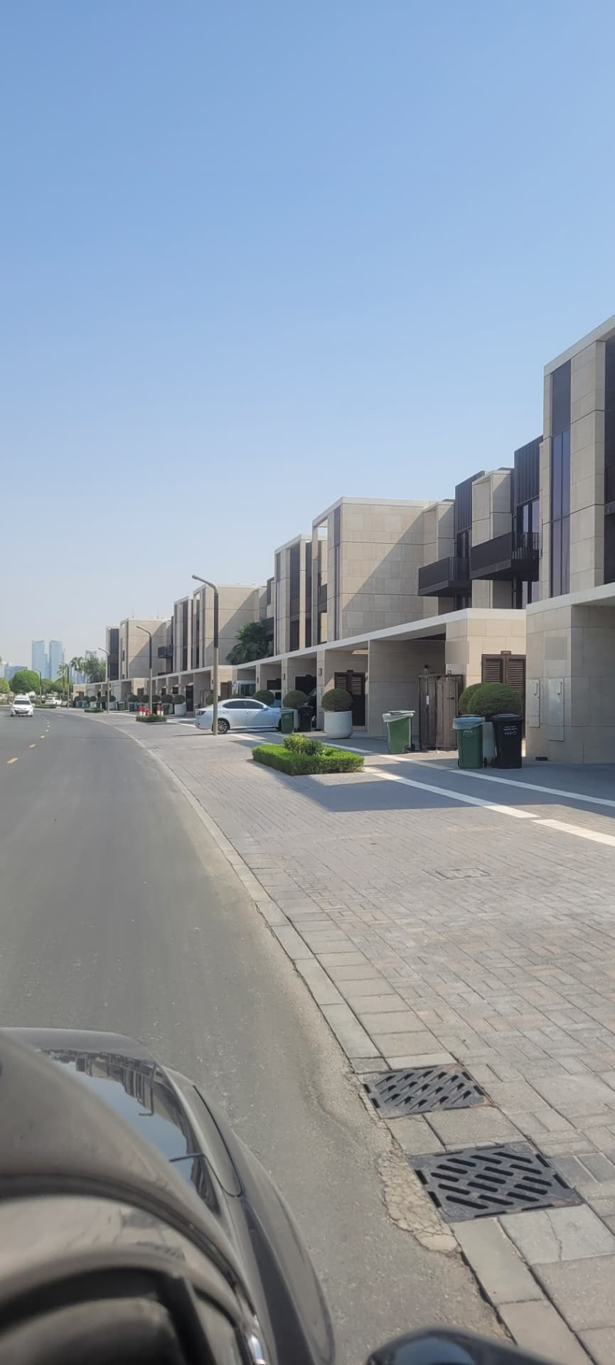 Residential setting of the coastal villa project in Dubai.