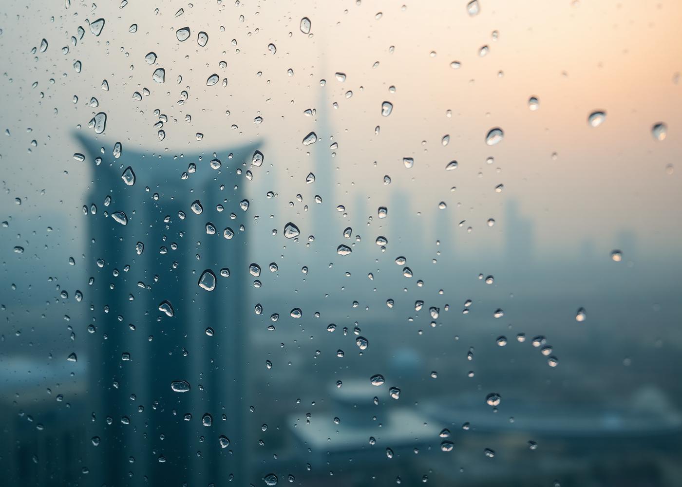 Condensation forming on interior glazing in a humid room.